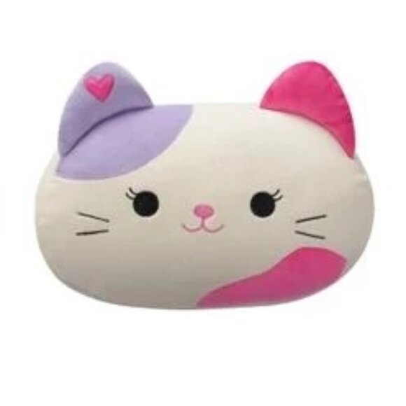 NWT Squishmallows Stackable Tiffany Calico Cat With Hearts Plush 12" - Picture 1 of 6